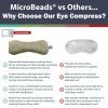 Micro Beads Eye Compress, Olive Green