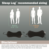 Sleep Log Pillow, Full Size, Black
