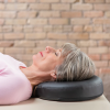 Massage Face Rest, Memory Foam, Vinyl, Black
