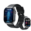 2025 New Men Health Smart Watch 2.0 Inch HD Fitness Tracker with Heart Rate Blood Oxygen Blood Pressure Sleep Monitor IP68 Waterproof Exercise Pedomet