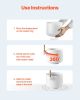 2PCS Crystal Singing Bowls, 8-inch and 10-inch A & F Note Singing Bowls, Frosted Quartz Singing Bowl with 10" Carrying Bag