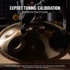Handpan Drum, 22 in & 9 Notes, D Minor Hand Drum, Hand Pan Drum Instrument with Mallets, 440Hz Handpan Stand & Carry Bag, Steel Healing Sound Drum