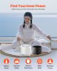 2PCS Crystal Singing Bowls, 8-inch and 10-inch A & F Note Singing Bowls, Frosted Quartz Singing Bowl with 10" Carrying Bag
