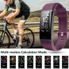 ID130PLUS HR bracelet-purple + black; fitness tracker; with blood pressure heart rate sleep health m