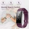 ID130PLUS HR bracelet-purple + black; fitness tracker; with blood pressure heart rate sleep health m
