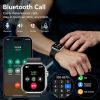2025 New Men Health Smart Watch 2.0 Inch HD Fitness Tracker with Heart Rate Blood Oxygen Blood Pressure Sleep Monitor IP68 Waterproof Exercise Pedomet