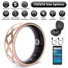 Size7/8/9/10 Options -- 1Pc Smart Ring Health Tracker Fitness/Sleep/Stress/HRV Tracker with Charging Case Magnetic Charging Cable for Women & Men Comp