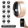 Smart Ring Health Tracker Fitness/Sleep/Stress/HRV Tracker with Charging Case Magnetic Charging Cable for Women & Men Compatible with iOS & Android 7-