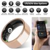 Smart Ring Health Tracker Fitness/Sleep/Stress/HRV Tracker with Charging Case Magnetic Charging Cable for Women & Men Compatible with iOS & Android 7-