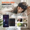 Eye Massager with Heat, Heated Eye Massage Mask with 5 Modes and Bluetooth Music, 180° Foldable Eye Care Massager for Migraines, Eye Strain