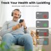 Smart Ring Health Tracker Fitness/Sleep/Stress/HRV Tracker with Charging Case Magnetic Charging Cable for Women & Men Compatible with iOS & Android 7-