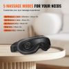 Eye Massager with Heat, Heated Eye Massage Mask with 5 Modes and Bluetooth Music, 180° Foldable Eye Care Massager for Migraines, Eye Strain